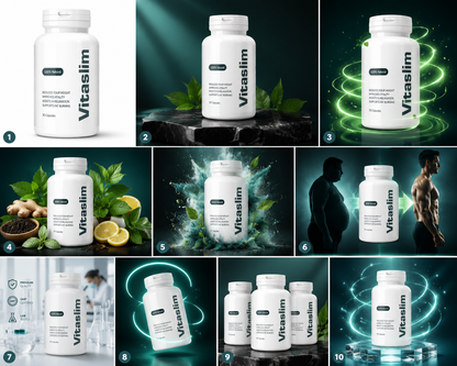 VitaSlim 100% Natural Weight Loss Capsules | Fat Burning, Vitality Boost & Relaxation Support Supplement – 30 Capsules