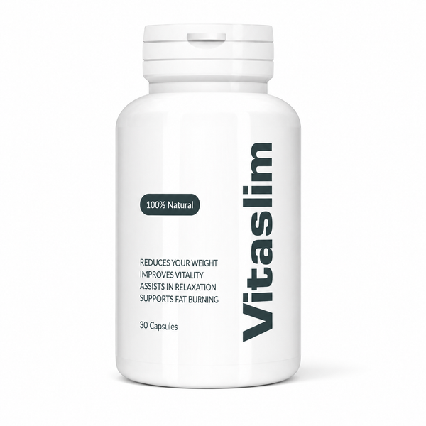 VitaSlim 100% Natural Weight Loss Capsules | Fat Burning, Vitality Boost & Relaxation Support Supplement – 30 Capsules