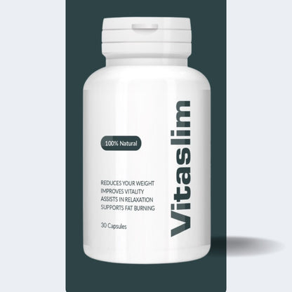 VitaSlim 100% Natural Weight Loss Capsules | Fat Burning, Vitality Boost & Relaxation Support Supplement – 30 Capsules