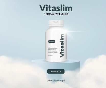 VitaSlim 100% Natural Weight Loss Capsules | Fat Burning, Vitality Boost & Relaxation Support Supplement – 30 Capsules